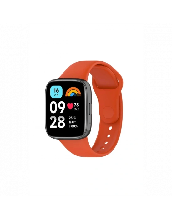 Newface Xiaomi Redmi Watch 3 Active Klasik Kordon - Turuncu