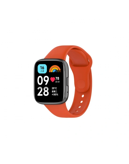 Newface Xiaomi Redmi Watch 3 Active Klasik Kordon - Turuncu