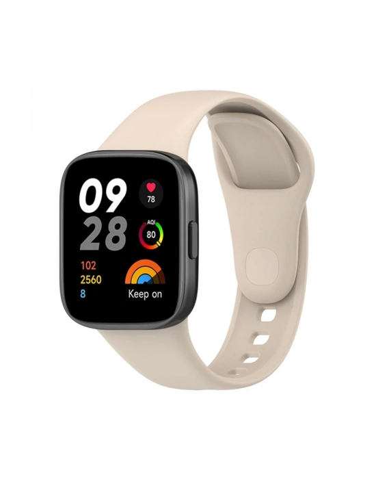Newface Xiaomi Redmi Watch 3 Klasik Kordon - Bej