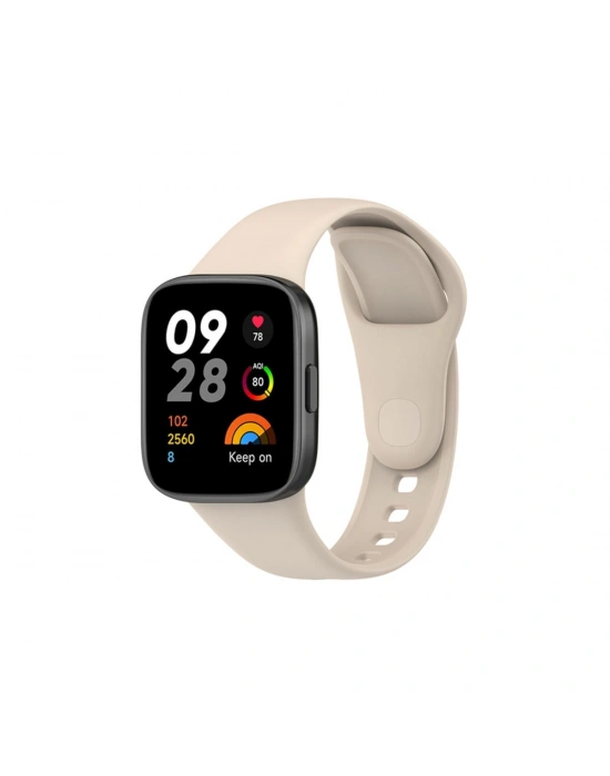 Newface Xiaomi Redmi Watch 3 Klasik Kordon - Bej