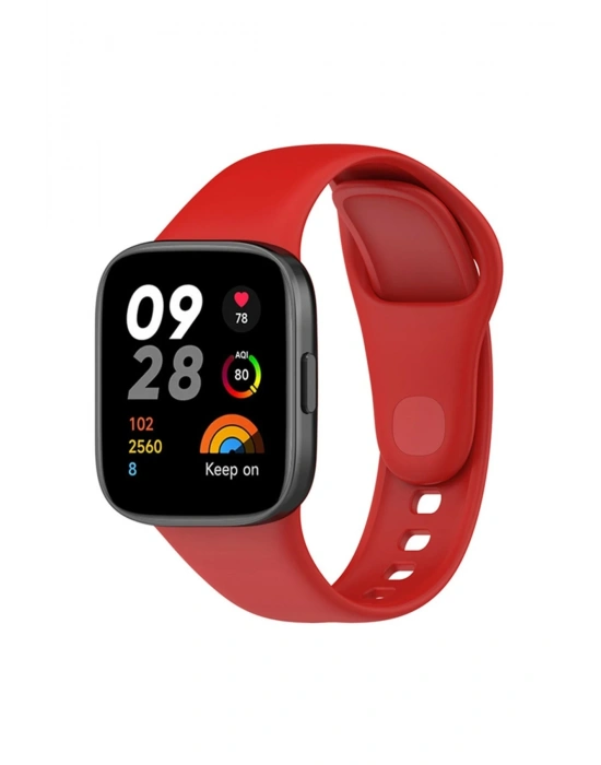Newface Xiaomi Redmi Watch 3 Klasik Kordon - Kırmızı