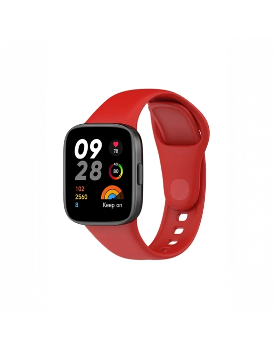 Newface Xiaomi Redmi Watch 3 Klasik Kordon - Kırmızı