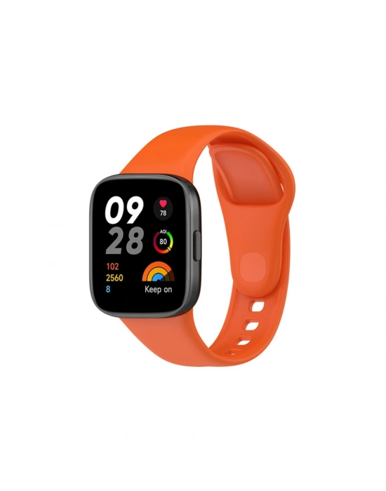 Newface Xiaomi Redmi Watch 3 Klasik Kordon - Turuncu