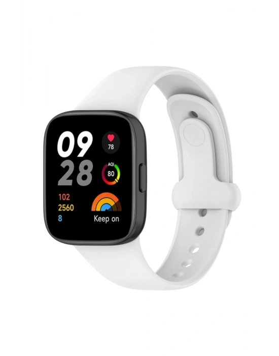 Newface Xiaomi Redmi Watch 3 Origin Silikon Kordon - Beyaz