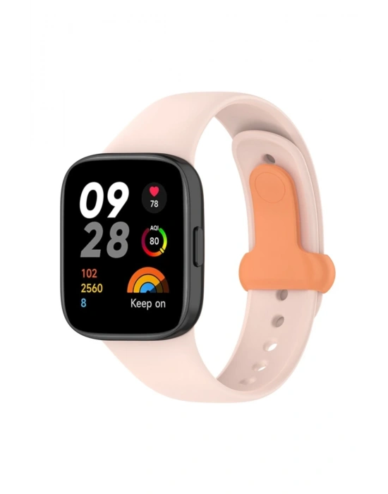 Newface Xiaomi Redmi Watch 3 Origin Silikon Kordon - Pudra