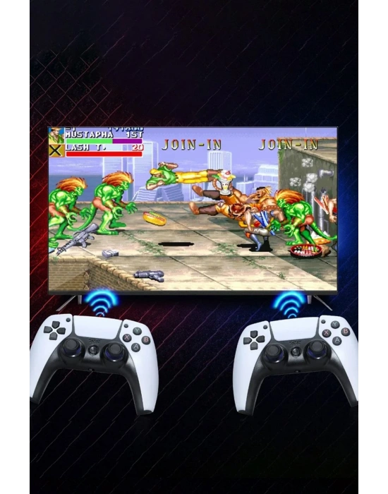 Newface Y5 64GB Android Dual Pad 4K Game Stick - Beyaz