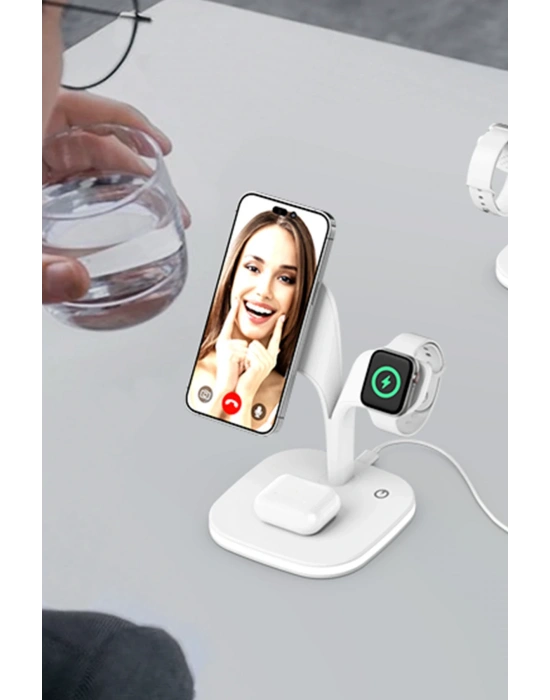 Newface YM-UD22 Kablosuz Şarj Masaüstü Set - Pembe