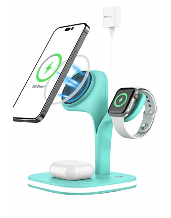 Newface YM-UD22 Kablosuz Şarj Masaüstü Set - Yeşil