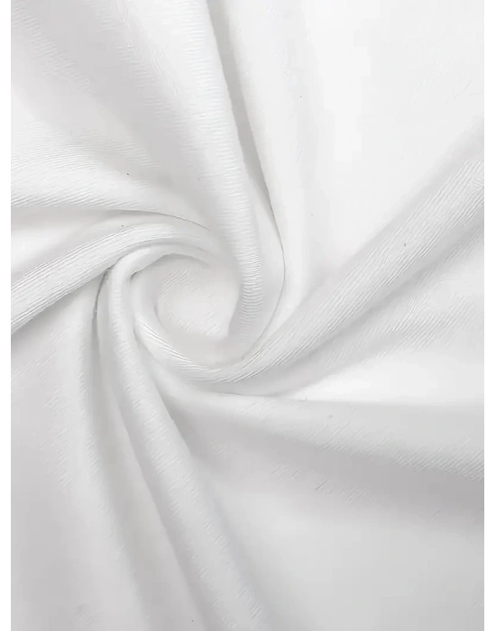 Newtro Baskılı Oversize Bisiklet Yaka T-shirt - Beyaz