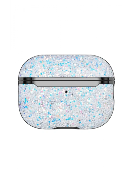 Onegif Airpods Pro 2 (2.nesil) Bright Simli Airpods Kapak - Gümüş