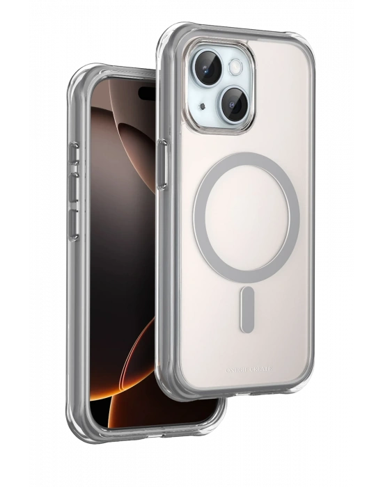 Onegif Apple iPhone 15 Hulk Magsafe Kapak - Titan Gri