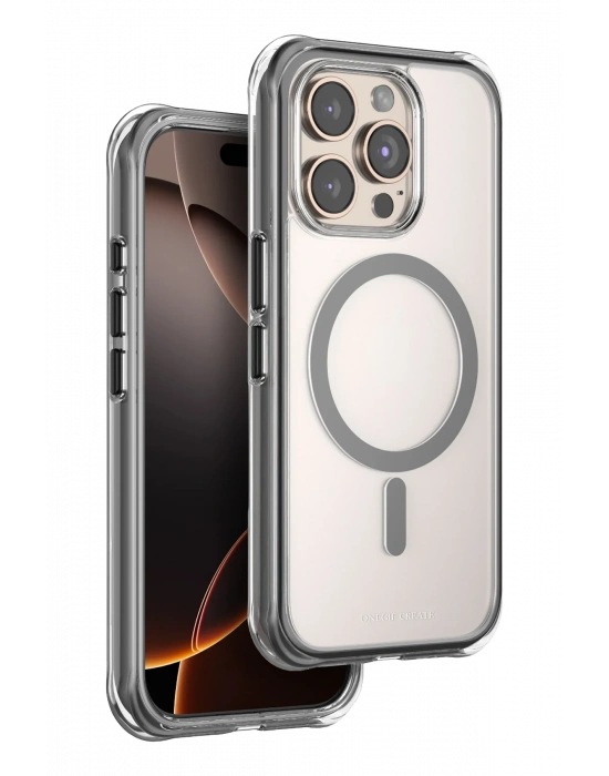 Onegif Apple iPhone 15 Pro Max Hulk Magsafe Kapak - Siyah