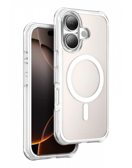 Onegif Apple iPhone 16 Hulk Magsafe Kapak - Beyaz