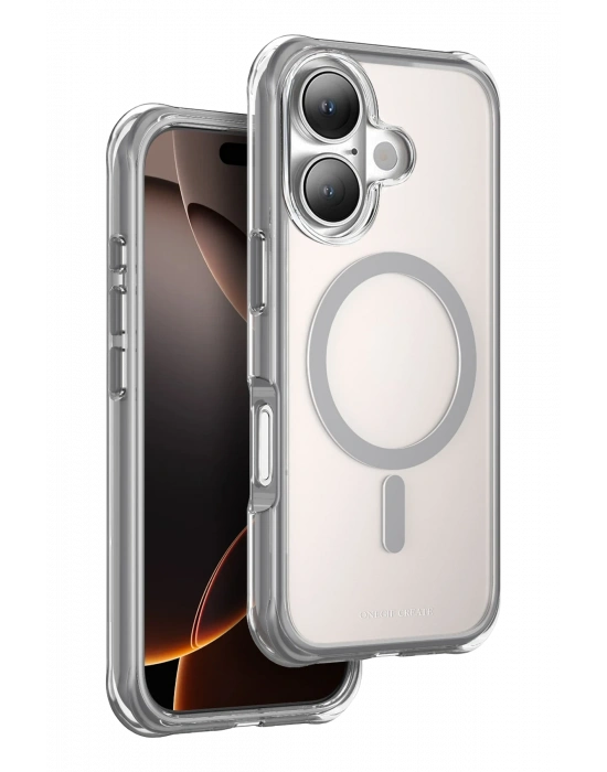 Onegif Apple iPhone 16 Hulk Magsafe Kapak - Titan Gri