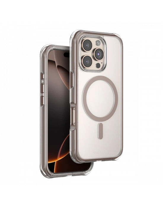 Onegif Apple iPhone 16 Pro Max Hulk Magsafe Kapak - Çöl Titanyum