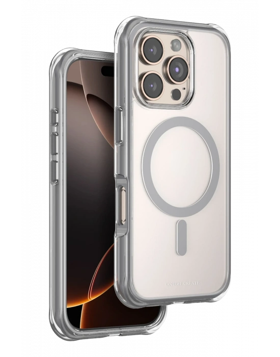 Onegif Apple iPhone 16 Pro Max Hulk Magsafe Kapak - Titan Gri