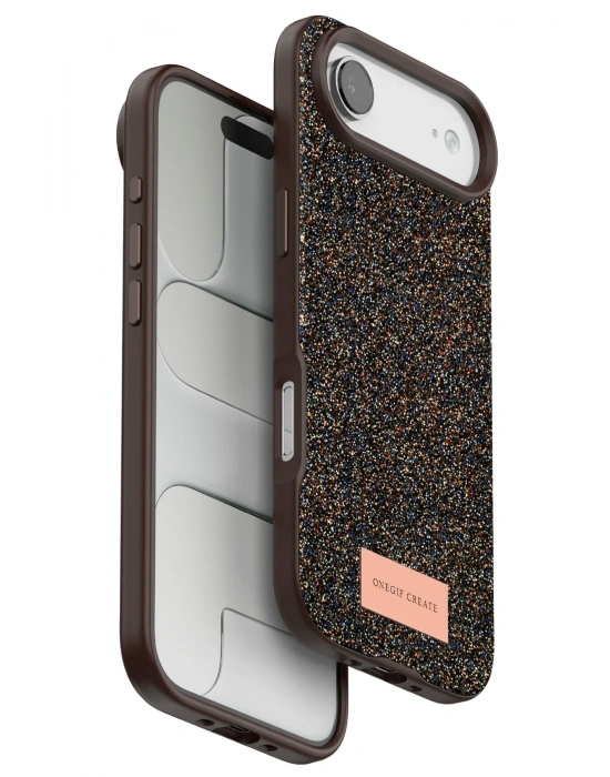 Onegif Apple iPhone 17 Air Bright Simli Kapak - Gold