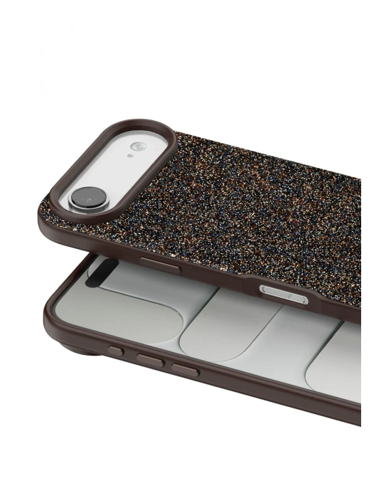 Onegif Apple iPhone 17 Air Bright Simli Kapak - Gold