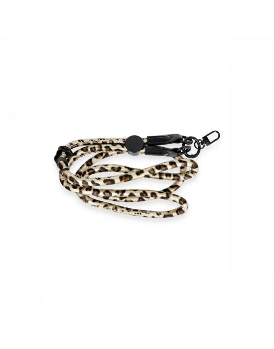 Onegif JI Leopar Desenli Boyun Askısı - Gold