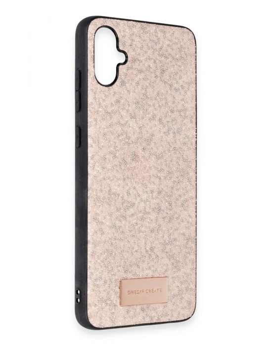 Onegif Samsung Galaxy A05 Bright Simli Kapak - Pembe