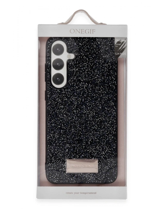 Onegif Samsung Galaxy A25 5G Bright Simli Kapak - Gümüş