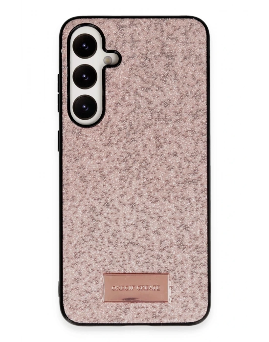 Onegif Samsung Galaxy A25 5G Bright Simli Kapak - Pembe