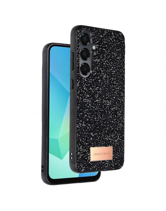 Onegif Samsung Galaxy A26 Bright Simli Kapak - Siyah