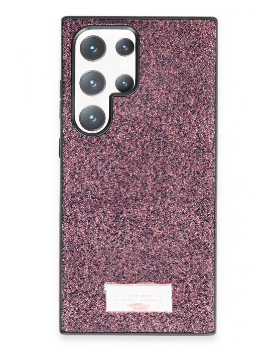 Onegif Samsung Galaxy S23 Ultra Bright Simli Kapak - Derin Mor