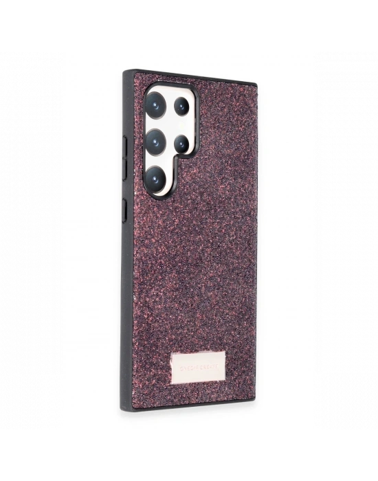 Onegif Samsung Galaxy S24 Ultra Bright Simli Kapak - Derin Mor