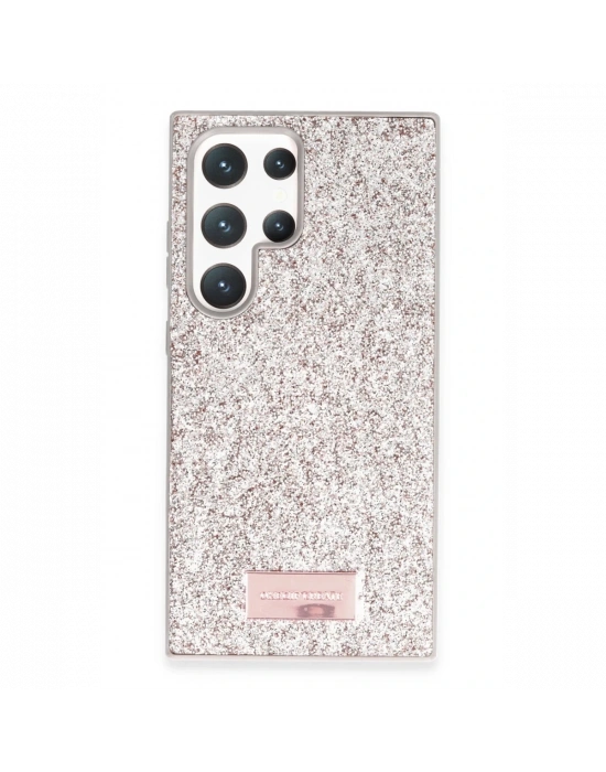 Onegif Samsung Galaxy S24 Ultra Bright Simli Kapak - Gold