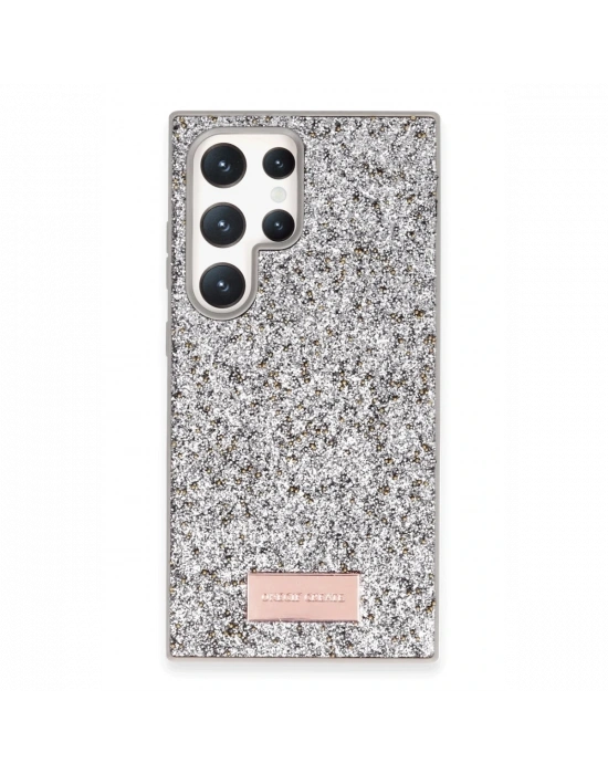 Onegif Samsung Galaxy S24 Ultra Bright Simli Kapak - Gümüş