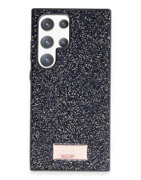 Onegif Samsung Galaxy S24 Ultra Bright Simli Kapak - Siyah