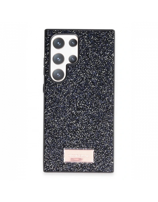 Onegif Samsung Galaxy S24 Ultra Bright Simli Kapak - Siyah