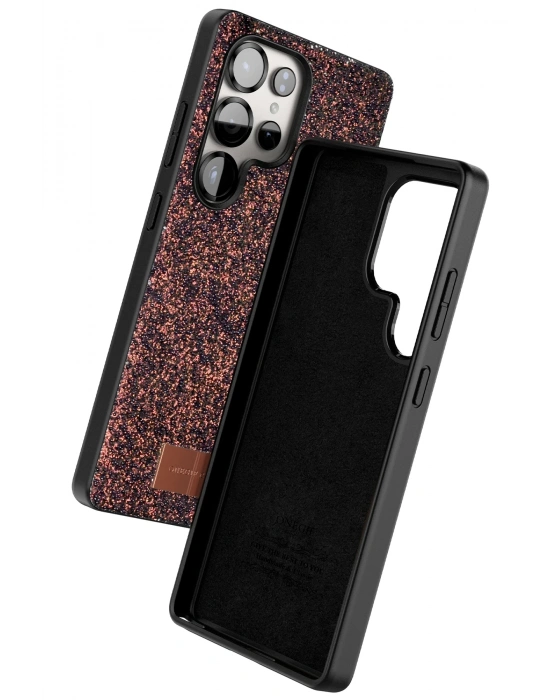 Onegif Samsung Galaxy S25 Ultra Bright Simli Kapak - Derin Mor