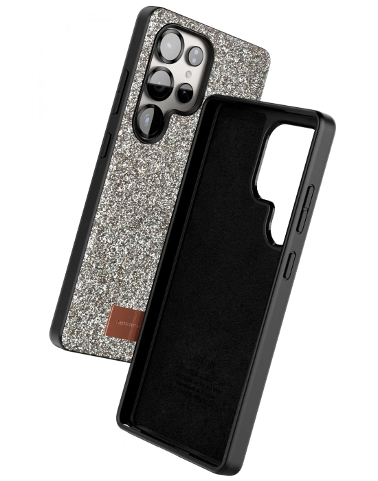 Onegif Samsung Galaxy S25 Ultra Bright Simli Kapak - Gold