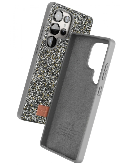 Onegif Samsung Galaxy S25 Ultra Bright Simli Kapak - Gümüş