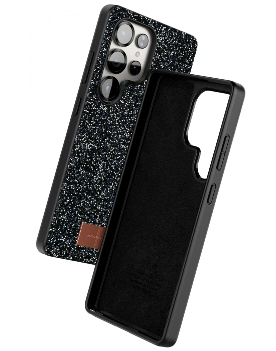 Onegif Samsung Galaxy S25 Ultra Bright Simli Kapak - Siyah