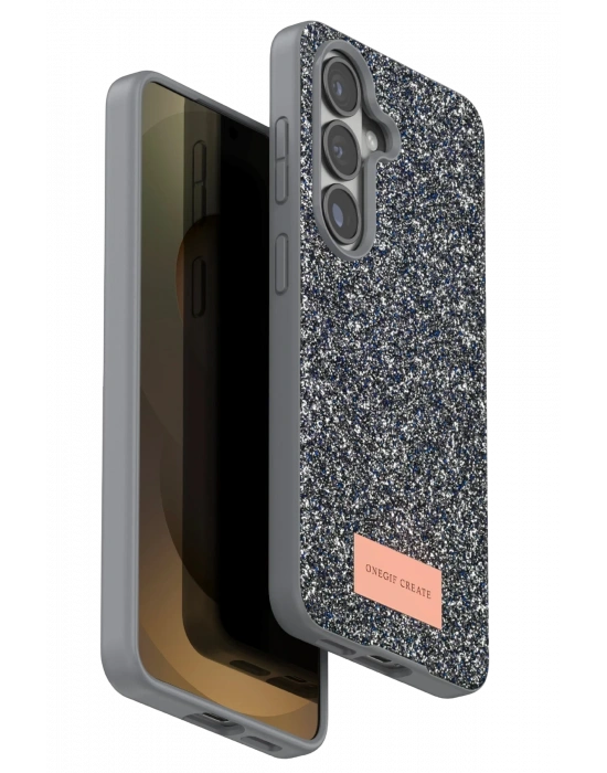 Onegif Samsung Galaxy S26 Plus Bright Simli Kapak - Gümüş