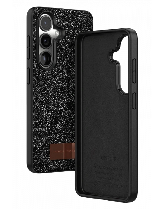 Onegif Samsung Galaxy S26 Plus Bright Simli Kapak - Siyah