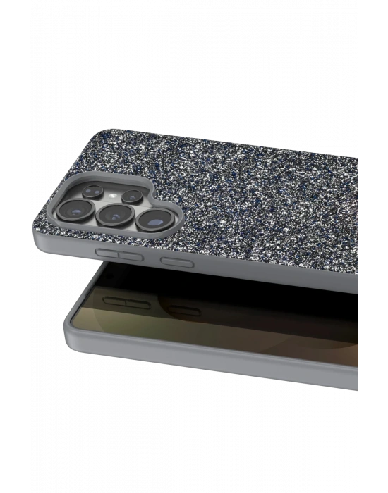 Onegif Samsung Galaxy S26 Ultra Bright Simli Kapak - Gümüş