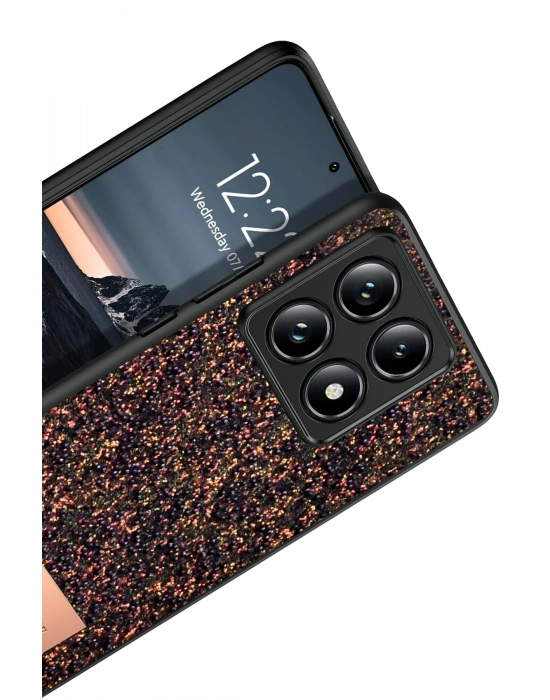 Onegif Xiaomi Mi 14T Pro Bright Simli Kapak - Derin Mor