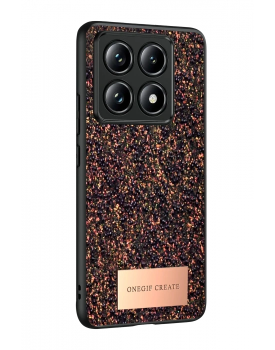 Onegif Xiaomi Mi 14T Pro Bright Simli Kapak - Derin Mor