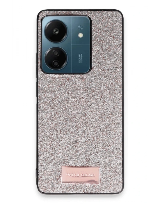 Onegif Xiaomi Redmi 13C Bright Simli Kapak - Gold