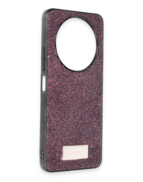 Onegif Xiaomi Redmi A3 4G Bright Simli Kapak - Derin Mor