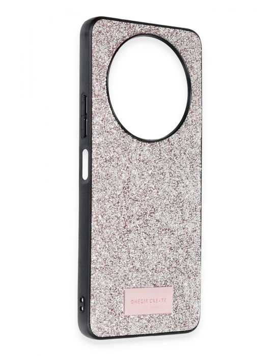 Onegif Xiaomi Redmi A3 4G Bright Simli Kapak - Gold