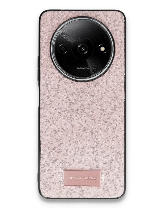 Onegif Xiaomi Redmi A3 4G Bright Simli Kapak - Pembe