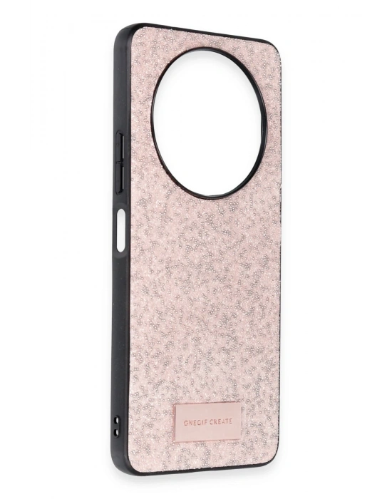 Onegif Xiaomi Redmi A3 4G Bright Simli Kapak - Pembe