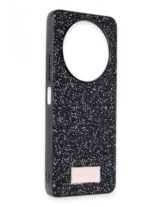 Onegif Xiaomi Redmi A3 4G Bright Simli Kapak - Siyah