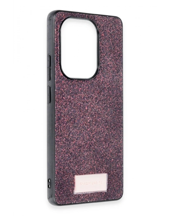 Onegif Xiaomi Redmi Note 13 Pro 4G Bright Simli Kapak - Derin Mor