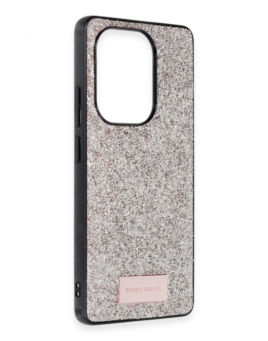 Onegif Xiaomi Redmi Note 13 Pro 4G Bright Simli Kapak - Gold